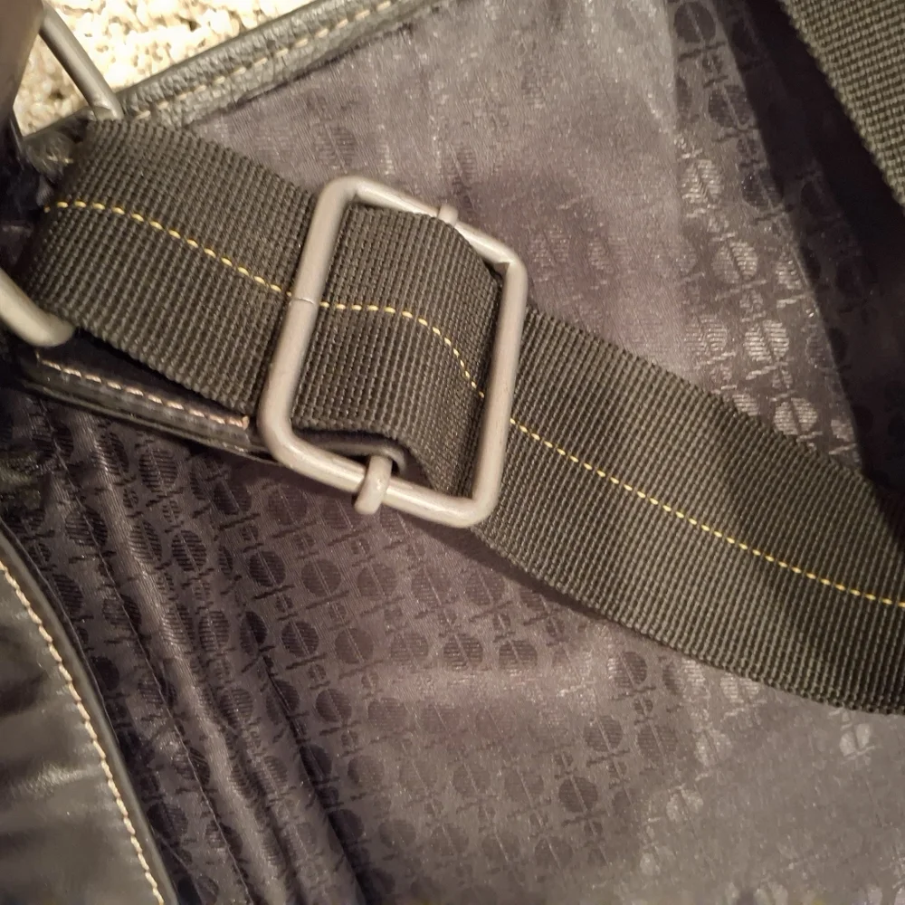 Vintage Perry Ellis  Men's Black Crossbody Shoulder Bag/Portfolio